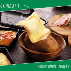 La Box Raclette de Little Green Box. Box repas belge, bio et presque sans déchet.